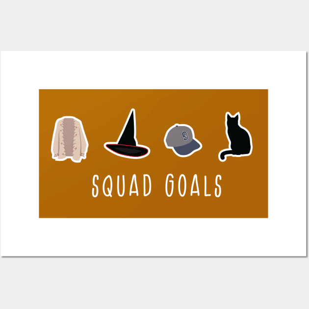 Hocus Pocus Squad Goals Wall Art by Cat Bone Design